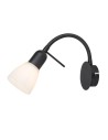 Rabalux Soma, спот черен метален с бял стъклен абажур, E14 1xMAX40W - 73090