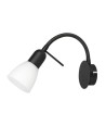 Rabalux Soma, спот черен метален с бял стъклен абажур, E14 1xMAX40W - 73090 - 2