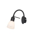 Rabalux Soma, спот черен метален с бял стъклен абажур, E14 1xMAX40W - 73090 - 3