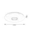 Rabalux Balmerino, плафон 24W, 3000-6500K, D35, звезден ефект - 71414 - 9