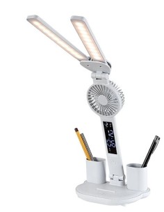 Rabalux Novilo, настолна лампа, 7W, H34cm, с вентилатор, бяло - 74030 - Цена | LEDs4economy