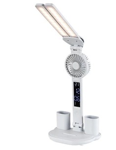 Rabalux Novilo, настолна лампа, 7W, H34cm, с вентилатор, бяло - 74030 - Цена | LEDs4economy 2
