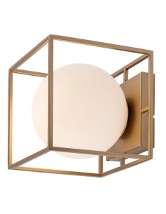 Rabalux Modane, аплик/плафон, E14 1x15W, 17x17cm, златист - 75070 - Цена | LEDs4economy
