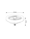 Rabalux SMD LED, E27, 18W, 1800lm, 3000-6500K, вентилатор - 79231 - 8