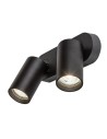 Rabalux Yorli, спот, черен алуминиев, GU10 2xMAX7W, Д22xШ7см, Д5.5см, В13.5см, без крушка, IP20 - 73082 - 3