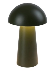Rabalux Mireo, настолна зелена пластмасова лампа тип „гъба“ , 1.5W, 60lm, 3000K, В20см, Д12см, 0.5м USB бял PVC кабел, димируем 