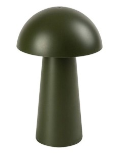 Rabalux Mireo, настолна зелена пластмасова лампа тип „гъба“ , 1.5W, 60lm, 3000K, В20см, Д12см, 0.5м USB бял PVC кабел, димируем  2