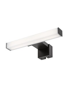 Rabalux Oliro, аплик за баня, черен пластмасов, 4W, 350lm, 4000K, Д 20 см, В 4.5 см, IP44, Клас F - 75050 - Цена | LEDs4economy