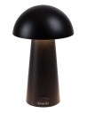 Rabalux Mireo, настолна черна пластмасова лампа тип „гъба“ , 1.5W, 50lm, 3000K, В20см, Д12см, 0.5м черен PVC USB кабел, димируе