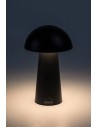 Rabalux Mireo, настолна черна пластмасова лампа тип „гъба“ , 1.5W, 50lm, 3000K, В20см, Д12см, 0.5м черен PVC USB кабел, димируе - 3
