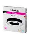 Rabalux Cirano, плафон 24W, 3000, 4000, 6500K, D40, черно - 71360 - 6