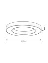 Rabalux Cirano, плафон 45W, 3000-6500K, D60cm, черно - 71361 - 7