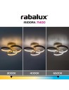 Rabalux Isidora, плафон 32W, 3000-6500K, D31, сиво-бежаво - 71400 - 8