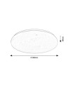 Rabalux Danny2, плафон 12W, 3000-6500K, D26cm, звезден ефект - 71444 - 10