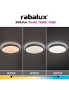 Rabalux Zerava, , плафон 60W, 3000-6500K, D58cm, черно - 71450 - 10