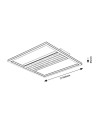 Rabalux Noxelle, плафон, 30W, 3000, 4000, 6500K, 41, 5x41, 5 - 71458 - 6