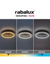 Rabalux Seraphiel, плафон 18W, 3000-6500K, D33cm, черно - 71478 - 10