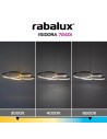 Rabalux Isidora, висяща лампа, 50W, 3000-6500K, 70x54, 5cm - 72401 - 8