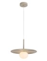 Rabalux Glowbells, висяща лампа, G9 1x25W, D35cm, сиво-бежаво - 72461