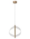 Rabalux Olyssia, висяща лампа, 24W, 3000K, L29cm, златисто - 72464 - 2