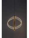 Rabalux Olyssia, висяща лампа, 24W, 3000K, L29cm, златисто - 72464 - 3