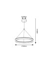Rabalux Seraphiel, pen.24W, 3000-6500K, D50cm, черно - 72478 - 10