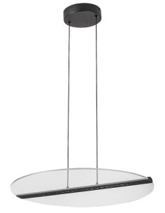 Rabalux Norael, висяща лампа, 24W, 3000K, D51cm, черно/прозрачно - 72483 - Цена | LEDs4economy 2