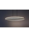 Rabalux Norael, висяща лампа, 24W, 3000K, D51cm, черно/прозрачно - 72483 - 3