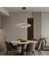 Rabalux Norael, висяща лампа, 24W, 3000K, D51cm, черно/прозрачно - 72483 - 9