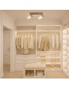 Rabalux Mirral, плафон E14 2x15W, L38cm, сиво-бежаво - 73064 - 7