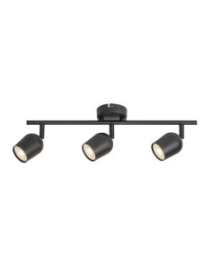 Rabalux Lianet, плафон GU10 3x15W, L45cm, мат черно - 73103 - Цена | LEDs4economy