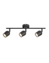 Rabalux Lianet, плафон GU10 3x15W, L45cm, мат черно - 73103