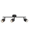 Rabalux Lianet, плафон GU10 3x15W, L45cm, мат черно - 73103 - 3