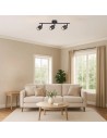 Rabalux Lianet, плафон GU10 3x15W, L45cm, мат черно - 73103 - 7