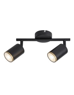 Rabalux Nolie, плафон GU10 2x15W, L25cm, мат черно - 73108 - Цена | LEDs4economy