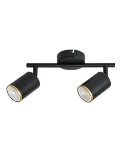 Rabalux Nolie, плафон GU10 2x15W, L25cm, мат черно - 73108 - Цена | LEDs4economy 2
