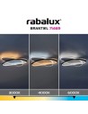 Rabalux Brantiel, плафон 57W, 45x30, 5cm, черно/бяло - 71469 - 9