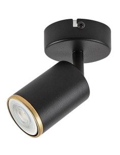 Rabalux Nolie, аплик, GU10 1x15W, L14cm, мат черно - 73107 - Цена | LEDs4economy 2