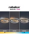 Rabalux Brantiel, плафон 55W, 53x45cm, сиво-бежаво - 71468 - 9
