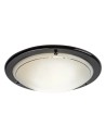 Rabalux Ufo, плафон, Е27 2 х Макс 60W, черно, опалово стъкло - 5133