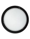 Rabalux Ufo, плафон, Е27 2 х Макс 60W, черно, опалово стъкло - 5133 - 4