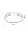 Rabalux Corlet, плафон 23W, 3000-6500K, D38, 5, бяло - 71413 - 10