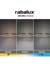 Rabalux Nevira, висяща лампа, 36W, 3000-6500K, D60, цвят кафе - 72402 - 8