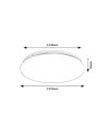 Rabalux Lucas2, плафон 12W, 4000K, D25, 5cm - 71501 - 8