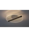 Rabalux Norael, плафон 20W, 3000K, D41cm, черно/прозрачно - 71483 - 3