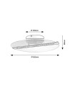 Rabalux Norael, плафон 20W, 3000K, D41cm, черно/прозрачно - 71483 - 6