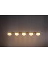 Rabalux Glowbells, висяща лампа, G9 5x25W, L100cm, сиво-бежаво - 72462 - 3