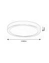 Rabalux ShaunPlus, плафон, 30W, 4000K, D30, черно, IP44 - 75076 - 5
