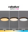 Rabalux Maple2, плафон 42W, 3000, 4000, 6500K, черноIP40 - 71418 - 6