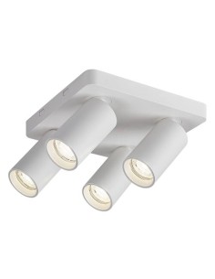 Rabalux Yorli, спот, бял алуминиев, GU10 4xMAX7W, Д22xШ22см, Д5.5см, В13.5см, без крушка, IP20 - 73088 - Цена | LEDs4economy